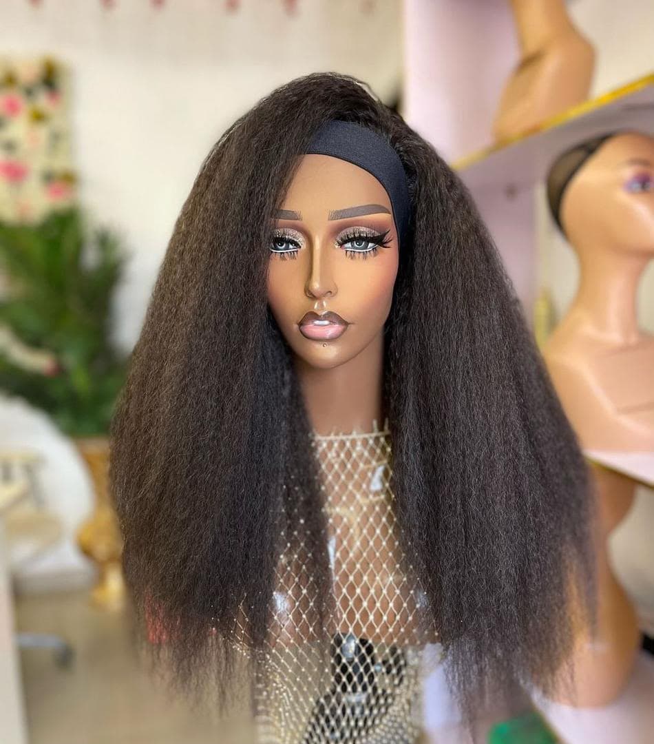 Kinky Straight Headband Wig